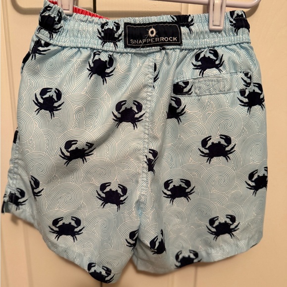 Snapper Rock Crab Print Swim Trunks - Picture 2 of 5